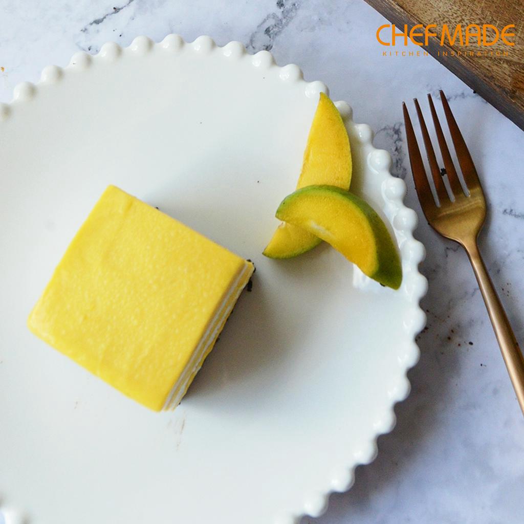 Khuôn làm bánh CHEFMADE WK9306\WK9307\WK9308 bằng thép không gỉ hình vuông kích thước 6-8-10-Inch