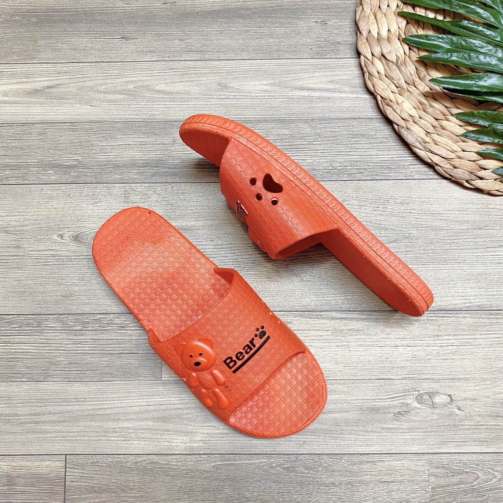 Dép quai ngang gấu bear xinh xắn trẻ trung chất nhẹ êm mang trong nhà, đi chơi, dạo phố đều hợp - TT408