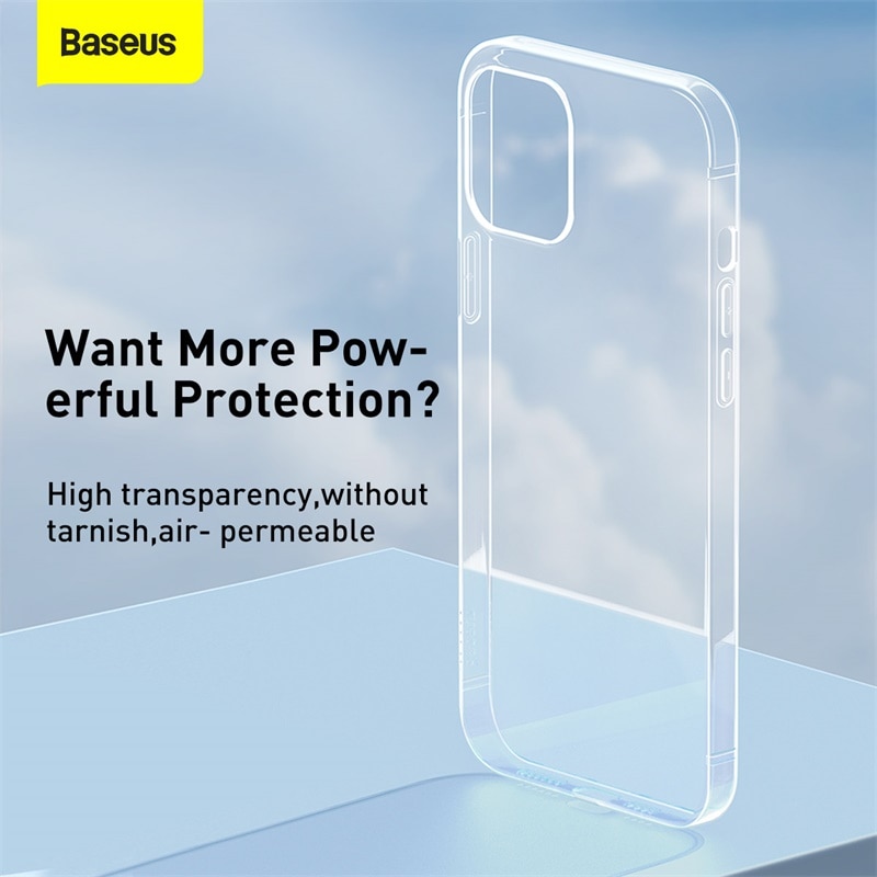 Ốp Điện Thoại Baseus Cho iPhone 12 mini 11 Pro Xs Max X Bằng TPU Mềm Màu Trong Suốt