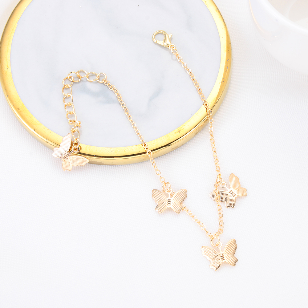 Vòng Đeo Chân Hình Bướm Phong Cách Bohemian Thời Trang Cho Nữ