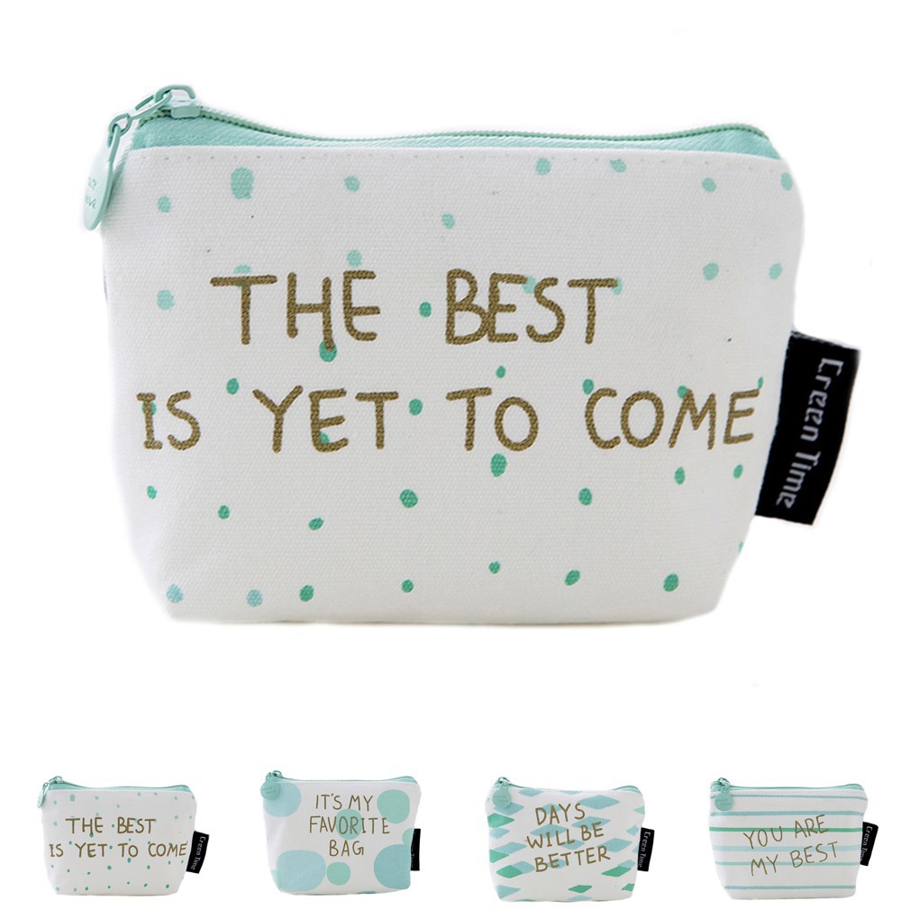 Ví đựng tiền xu khóa kéo dễ thương