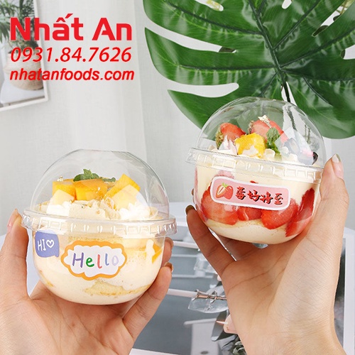 Hộp nhựa dẻo trong đựng bánh 95 250U - Set 50 cái & 100 cái