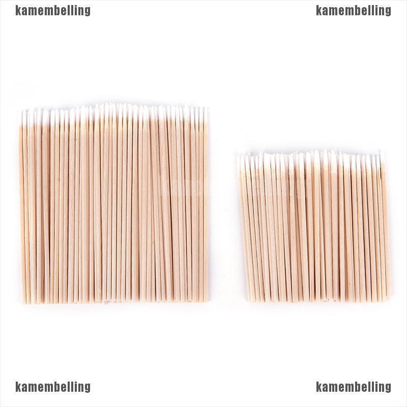 (Hàng Mới Về) Bộ 100 Tăm Bông Trang Điểm Bằng Gỗ Chất Lượng Cao