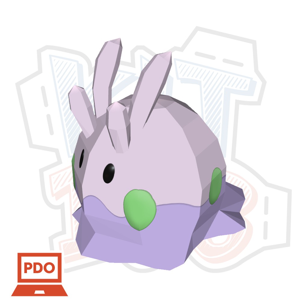 Mô hình giấy Anime Game Pokemon Goomy