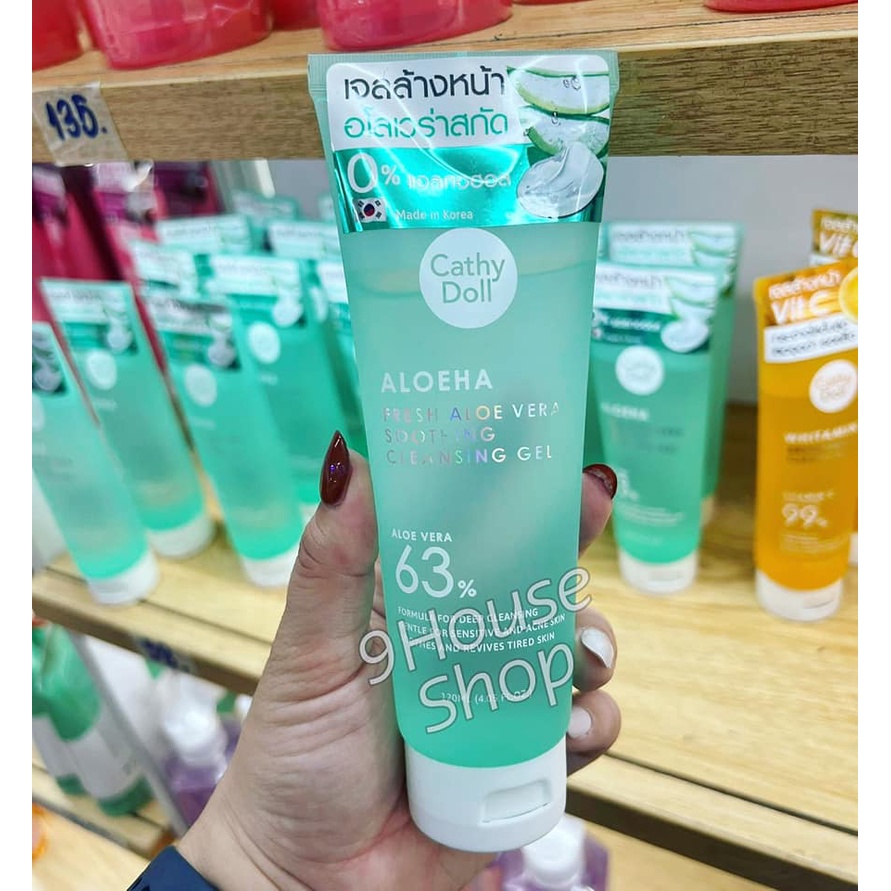 01 Tuýp Gel Rửa Mặt Cathy Doll Smoothing Cleansing Gel Thái Lan 120ml
