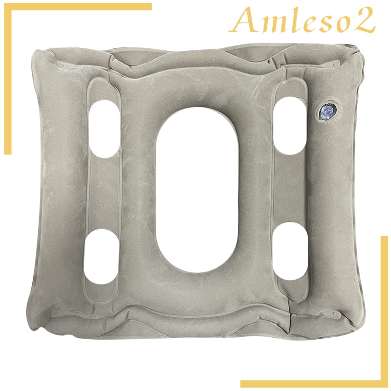 [AMLESO2]Square Air Inflatable Seat Cushion Pain Relief for Office Home Seat