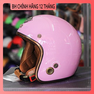 [MẪU MỚI] Mũ bảo hiểm 3/4 Napoli Sh Ruby - New (màu hồng) - bảo hành 12 tháng