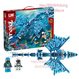 Lắp ráp xếp hình ninjago rồng thần biển cả 1032