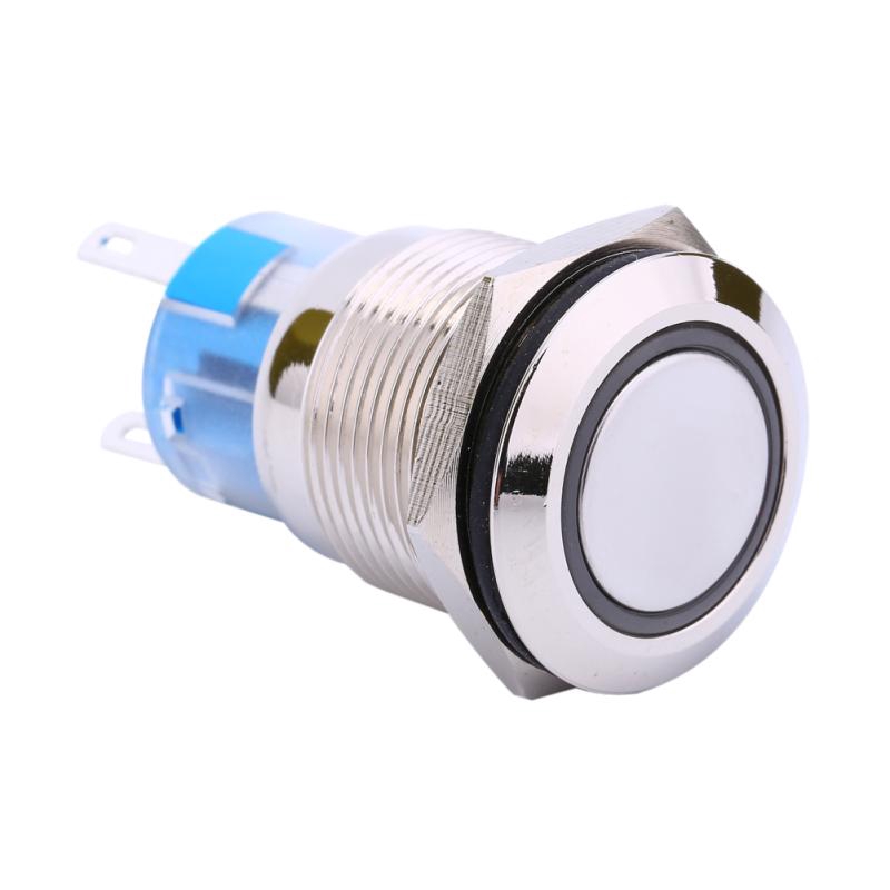 Nút ấn công tác đèn led 19mm 12V dành cho xe hơi