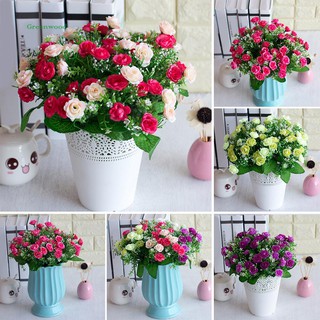 Bó hoa hồng chất liệu vải lụa có 13 bông dùng để trang trí