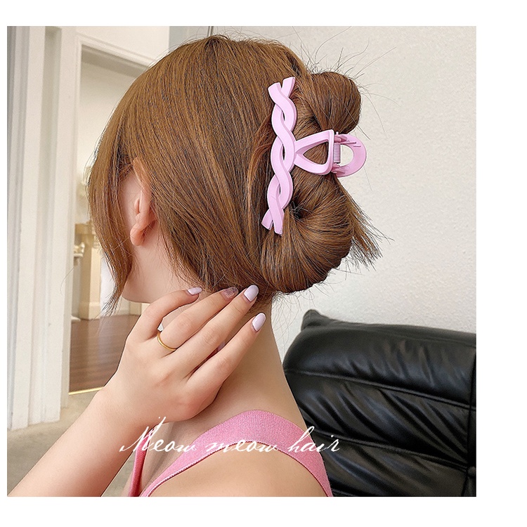 Kẹp Tóc Xoắn Màu Sắc Macaron Phong Cách Hàn Quốc Cho Nữ