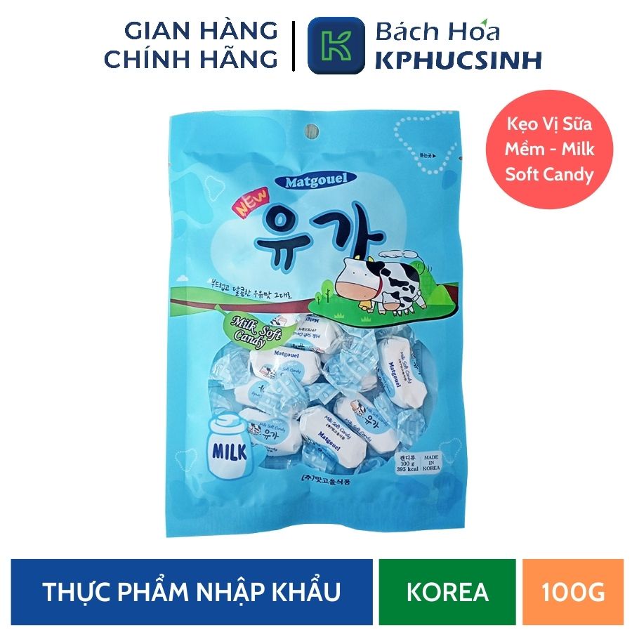Kẹo vị sữa mềm Milk Soft Candy 100g KPHUCSINH - Hàng Chính Hãng