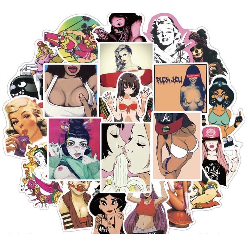 10 sticker dán sexy không trùng mẫu chống thấm nước | BigBuy360 - bigbuy360.vn