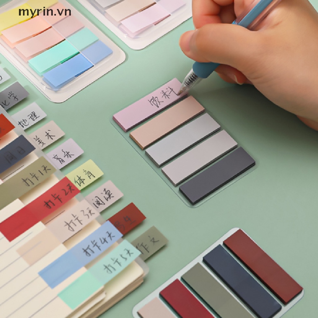 Set 100 Tấm Giấy Ghi Chú Đánh Dấu Trang Sách Nhiều Màu Sắc
