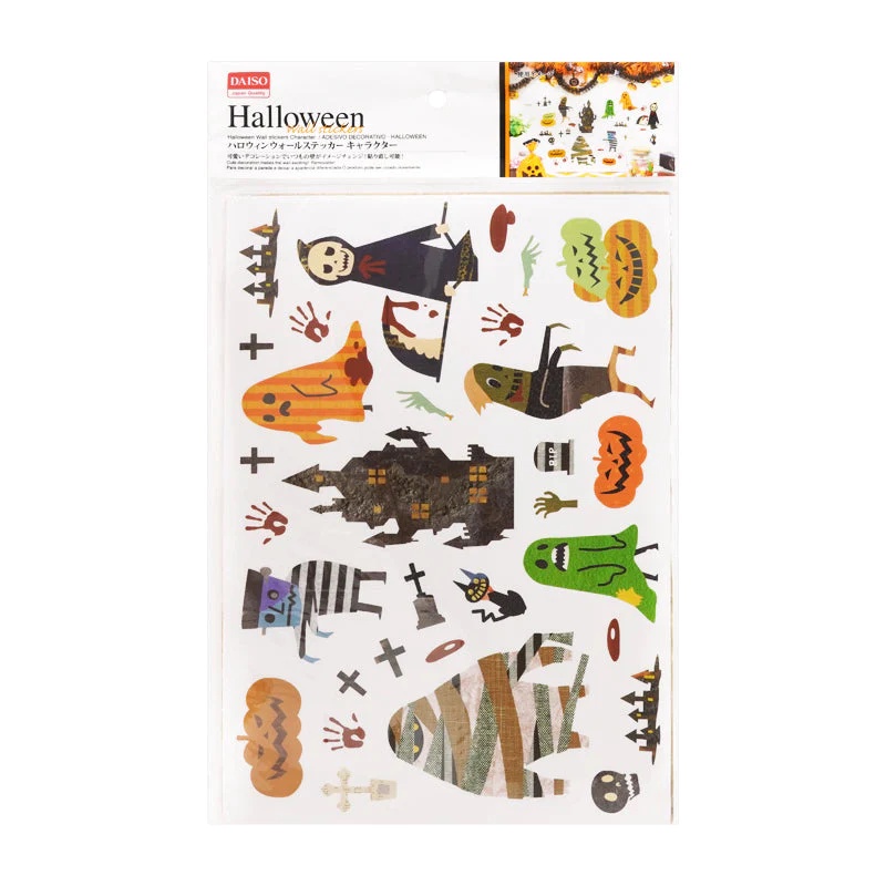 Daiso Halloween Sticker Dán tường hình nhân vật