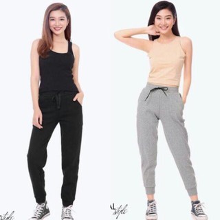 Quần joggers nỉ nữ
