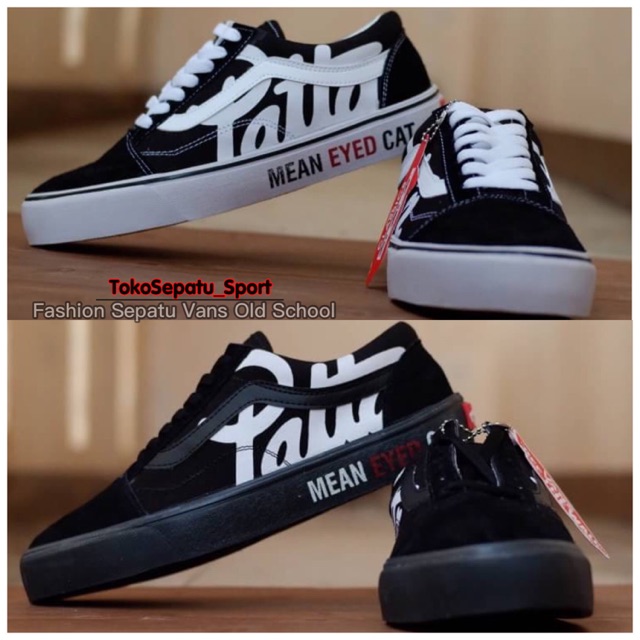 Giày Thể Thao VANS Họa Tiết Mắt Mèo Phong Cách Cổ Điển Cho Nam
