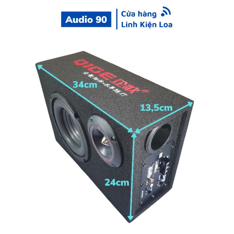 Loa sub ô tô 12V thương hiệu JBL kích thước loa 6.5 inch Cực Mạnh