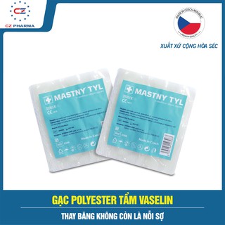 [CZ Pharma] Gạc vaselin MASTNY – Băng vết thương, vết loét, bỏng, chống dính khi thay băng - Túi 5 miếng