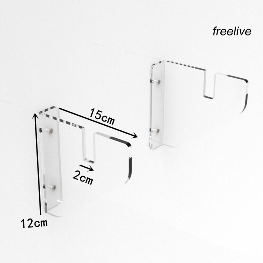 1 Set Giá Đỡ Ván Trượt Gắn Tường Bằng Acrylic Gọn Nhẹ Ổn Định S3L * 1