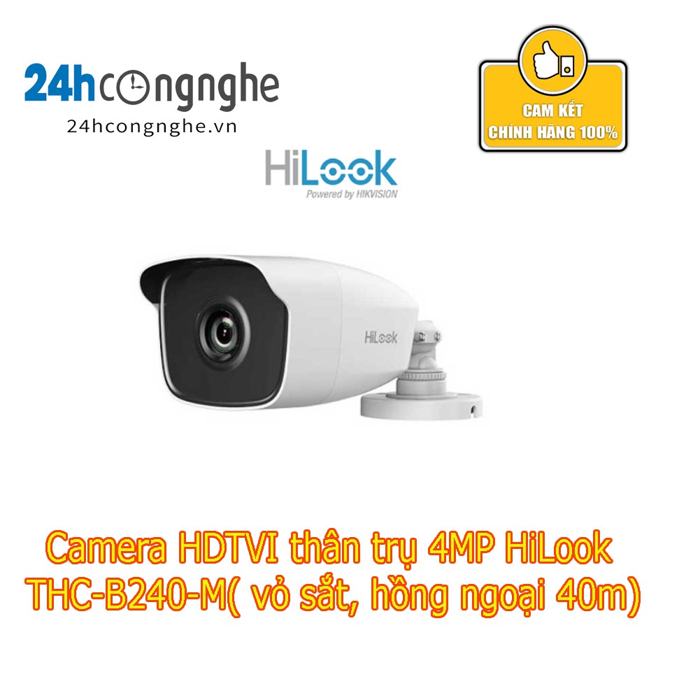 Camera HDTVI thân trụ 4MP HiLook THC-B240-M