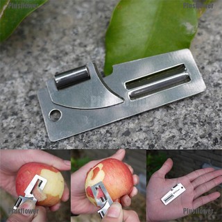 Plusflower 2" Double Peeler Stainless Steel 2 in 1 EDC Pocket Multi Tool Outdoor Can Opener