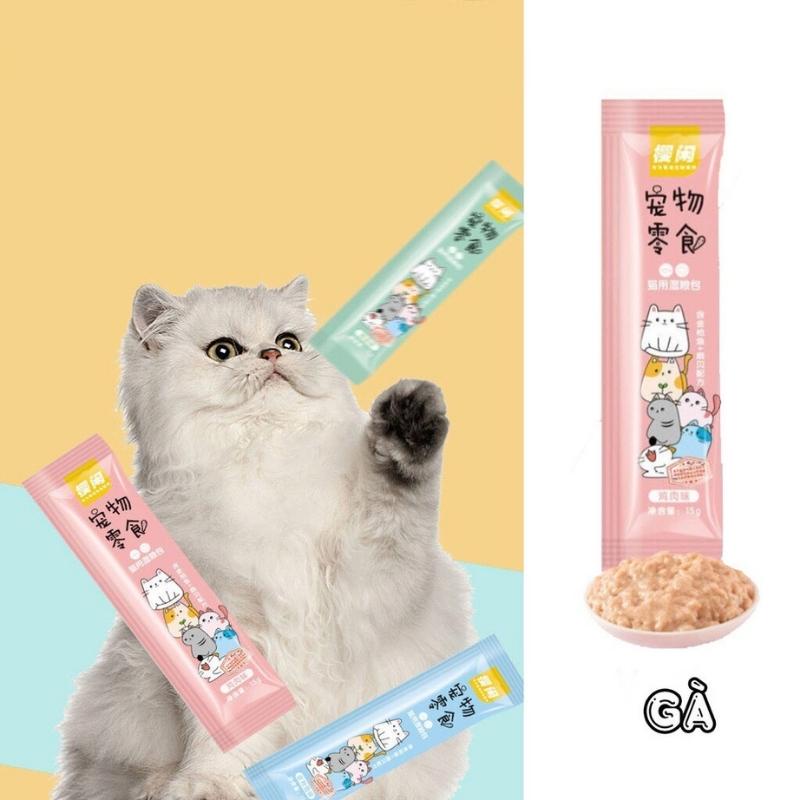 [HÀ NỘI] Súp thưởng cho chó mèo thú cưng tổng hợp nhiều vị 15g