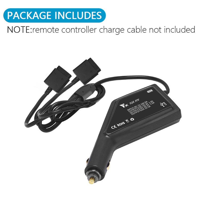 Bộ Sạc Xe Hơi zzz 3 Trong 1 Điều Khiển Từ Xa Cho D-JI FPV Combo