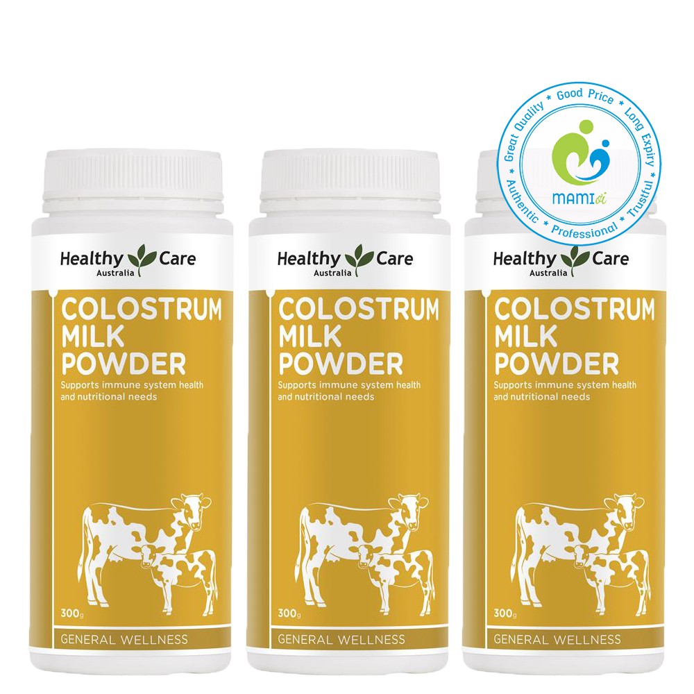 Sữa bò non (300g) tăng cường sức đề kháng, hỗ trợ tiêu hóa cho trẻ từ sơ sinh Healthy Care Colostrum Milk Powder, Úc