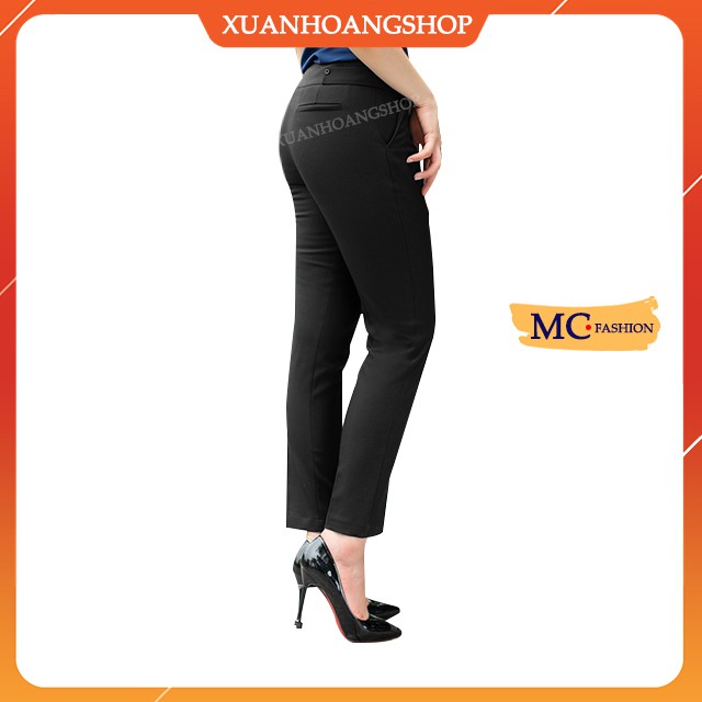 Quần Tây Nữ Công Sở Mc Fashion, Ống Côn, Lưng Cao, Dáng Âu, Màu Đen Q0248-Xanh Tím Than | BigBuy360 - bigbuy360.vn