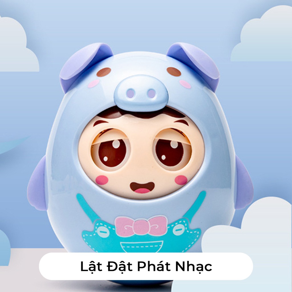 【EGG】Lật Đật Đồ Chơi Tinh Nghịch Chú Heo Dễ Thương Chớp Mắt Có Chuông Nhẹ Nhàng Cho Bé Yêu