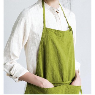 [HANDMADE] Tạp dề cột dây linen