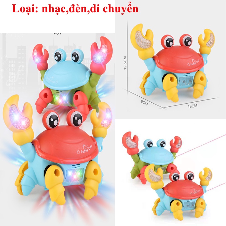 Đồ chơi con cua cho bé cảm biến thông minh tự tránh các chướng ngại vật, điều khiển bằng giọng nói