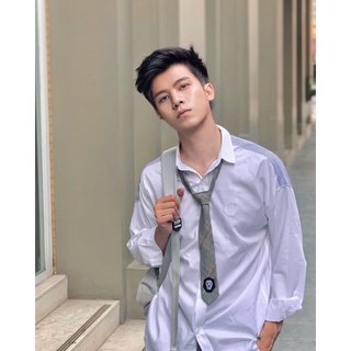 Sơmi cầu vai xanh