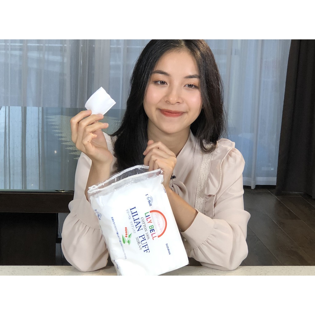 Bông Tẩy Trang Cao Cấp Nhật Bản - Lily Bell Suzuran | BigBuy360 - bigbuy360.vn