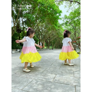 VÁY SOFIA 3 TẦNG MÀU