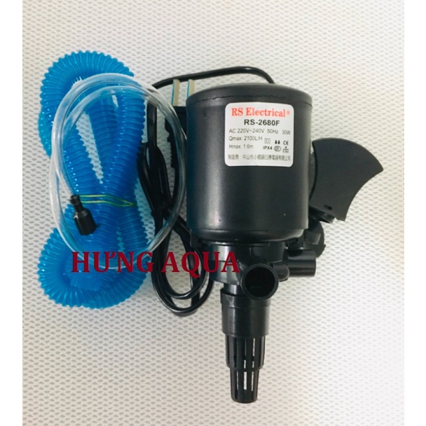 Bơm bể cá, máy bơm nước hồ cá RS-2680F 30W 3 trong 1 siêu bền
