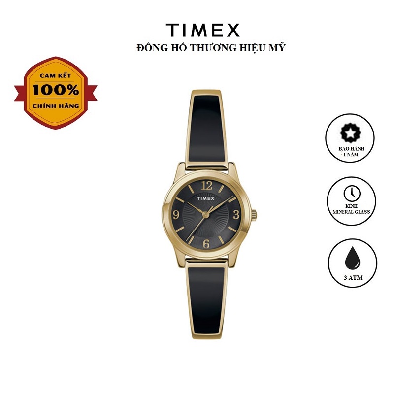 Đồng hồ Nữ Timex Classic Fashion Stretch Bangle 25mm - TW2R92900 Dây Kim Loại - Chính Hãng