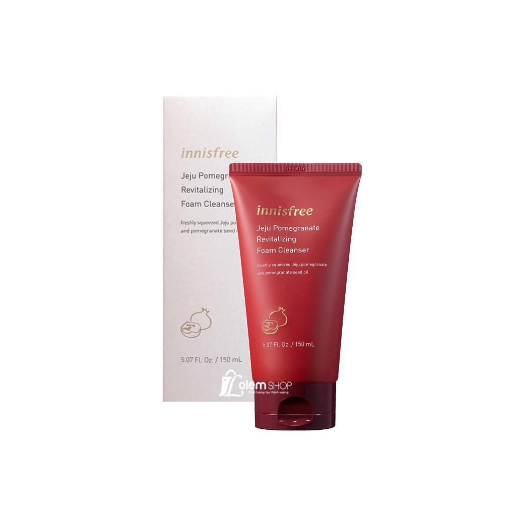 SỮA RỬA MẶT LỰU ĐỎ TRẮNG DA - Chống Lão Hóa Da Innisfree Jeju Pomegranate Revitalizing Foam Cleanser 150ml | BigBuy360 - bigbuy360.vn