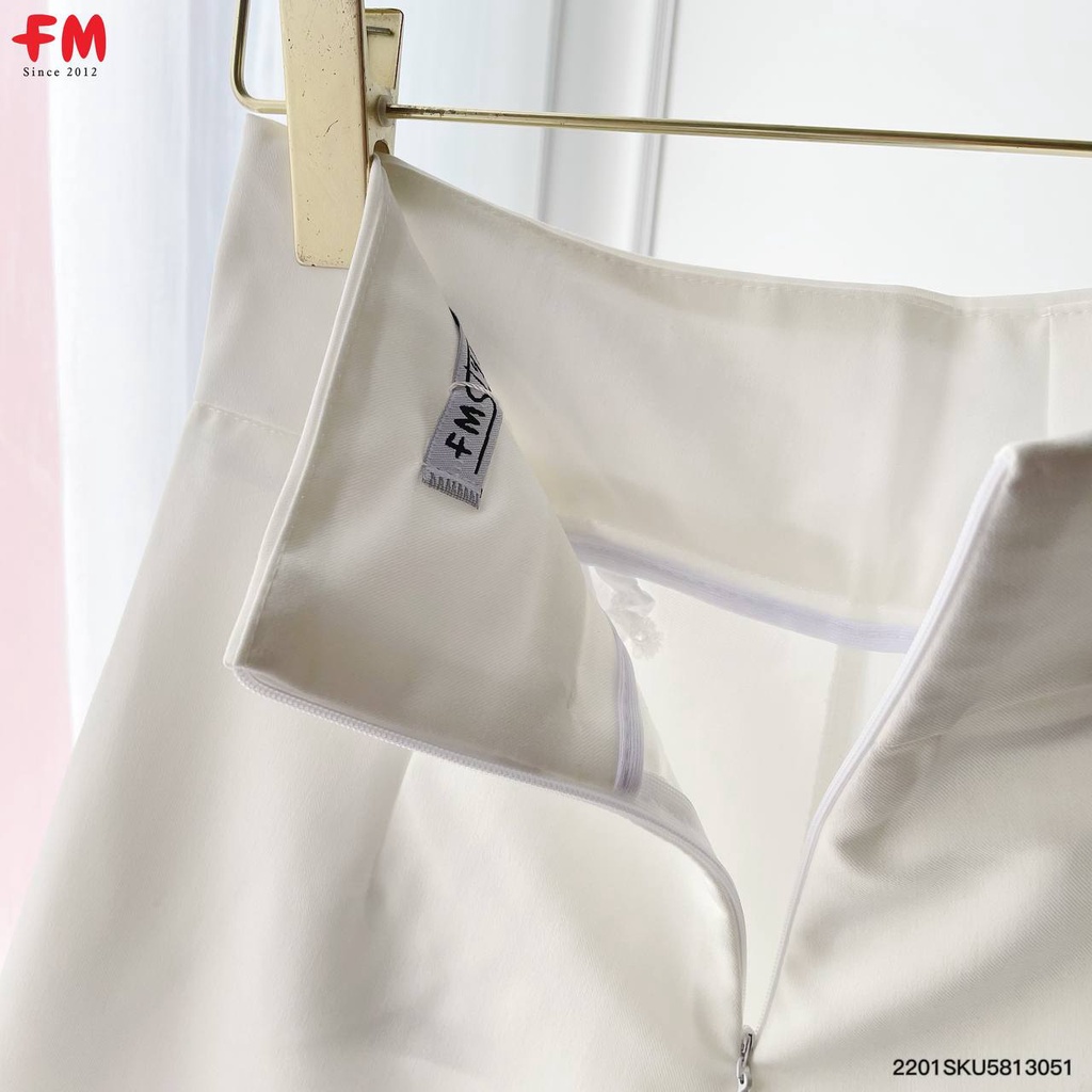 Quần short nữ lưng cao FMSTYLE kaki giả váy chất cotton cao cấp đứng form tôn dáng 220130509