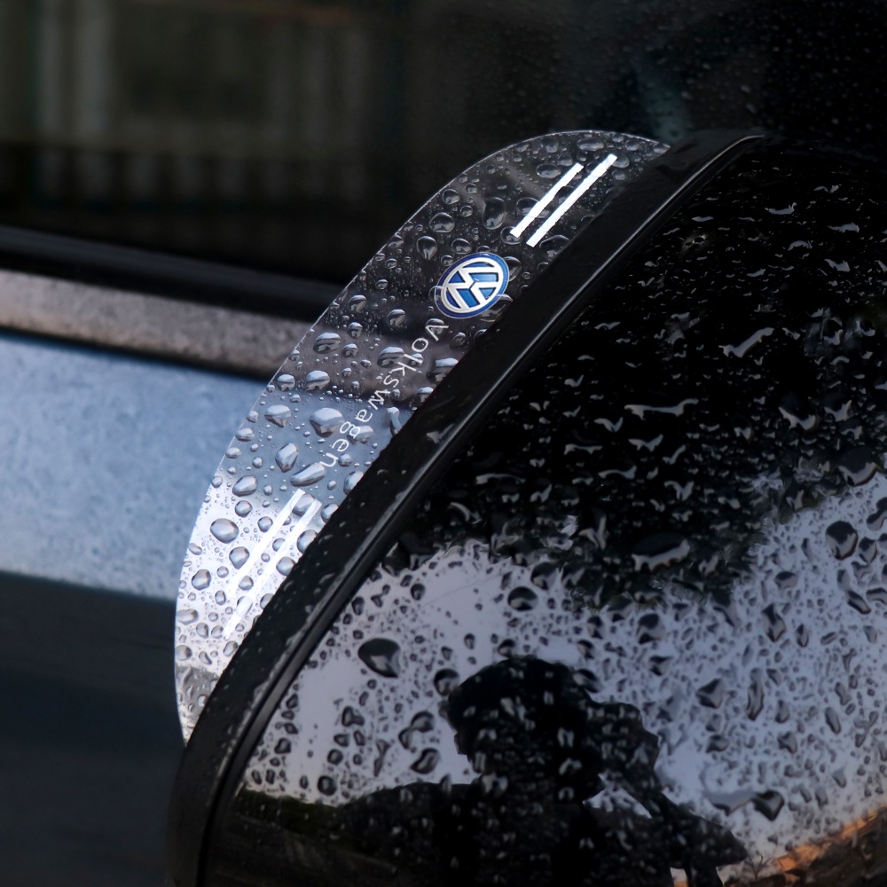 VOLKSWAGEN Set 2 Ốp Bảo Vệ Kính Chiếu Hậu Chống Nước Mưa Cho VW Polo Fox Up Golf Gol Voyage Beetle T2 Santana