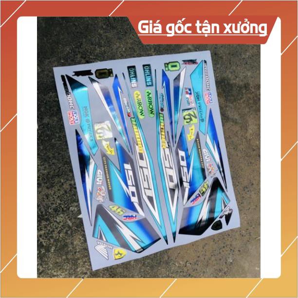 Tem rời winner GTR 150 chất liệu Crom