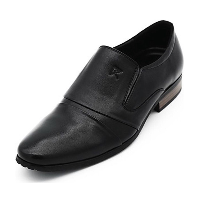 Giày Tây Nam Thủ Công Da Bò Thật K T Black - GKT5166-01 - Đen - Size 43 -Chính Hãng-New