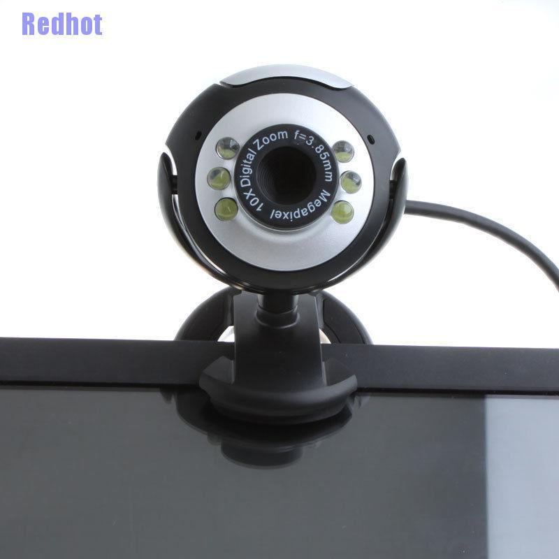 Webcam 6 Bóng Đèn Led Hd Usb 2.0 50.0m Kèm Mic Cho Máy Tính | BigBuy360 - bigbuy360.vn