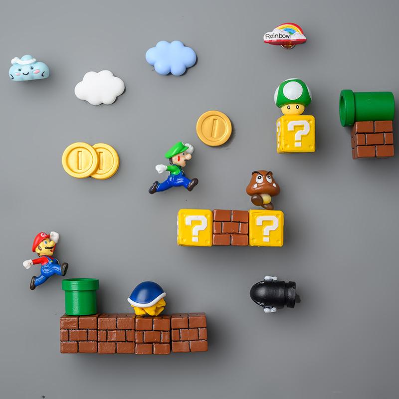 Nam Châm Trang Trí Tủ Lạnh Hình Super Mario Dễ Thương