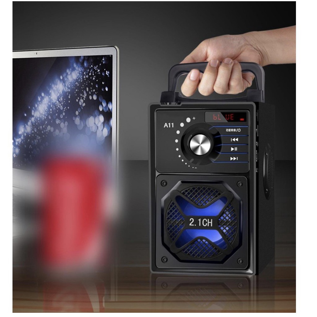 Bộ dàn karaoke chuyên nghiệp 2 micro 3D siêu trầm 4.2 Bluetooth 