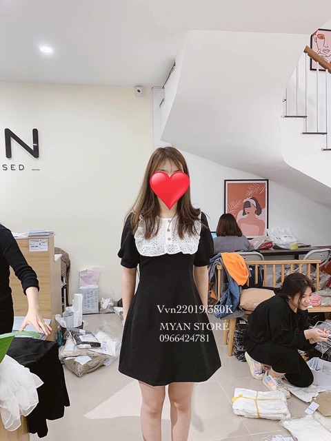 SẴN VÁY ĐEN CỔ BÈO