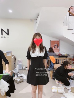 SẴN VÁY ĐEN CỔ BÈO