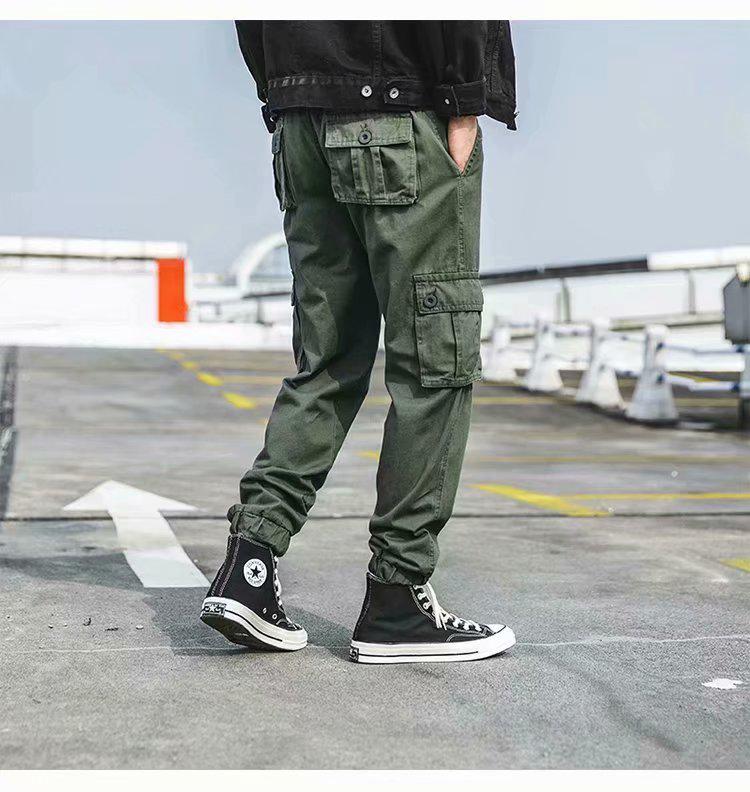 Quần nam dài thời trang dáng rộng thiết kế nhiều túi tiện lợi | BigBuy360 - bigbuy360.vn