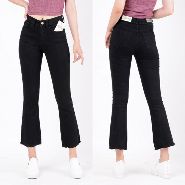 Quần Jean pass ống loe 9 tấc - 0167stradivarius